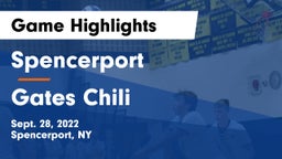 Spencerport  vs Gates Chili  Game Highlights - Sept. 28, 2022