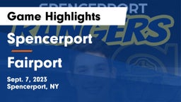 Spencerport  vs Fairport  Game Highlights - Sept. 7, 2023