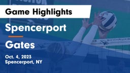 Spencerport  vs Gates Game Highlights - Oct. 4, 2023