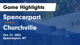 Spencerport  vs Churchville Game Highlights - Oct. 21, 2023