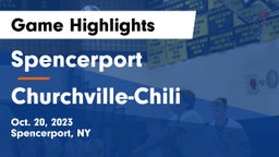 Spencerport  vs Churchville-Chili  Game Highlights - Oct. 20, 2023
