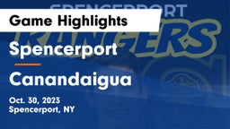 Spencerport  vs Canandaigua Game Highlights - Oct. 30, 2023
