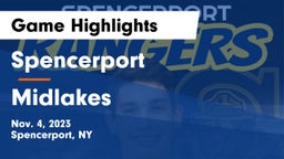 Spencerport  vs Midlakes Game Highlights - Nov. 4, 2023
