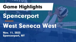 Spencerport  vs West Seneca West Game Highlights - Nov. 11, 2023