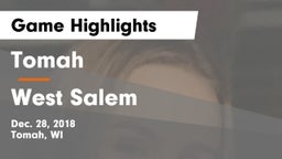 Tomah  vs West Salem  Game Highlights - Dec. 28, 2018