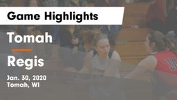 Tomah  vs Regis  Game Highlights - Jan. 30, 2020