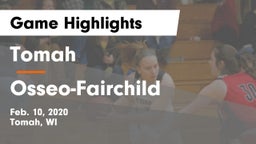 Tomah  vs Osseo-Fairchild  Game Highlights - Feb. 10, 2020