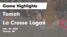 Tomah  vs La Crosse Logan Game Highlights - Feb. 25, 2020