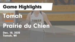 Tomah  vs Prairie du Chien  Game Highlights - Dec. 18, 2020