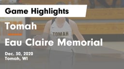 Tomah  vs Eau Claire Memorial  Game Highlights - Dec. 30, 2020