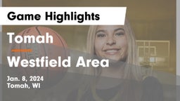 Tomah  vs Westfield Area  Game Highlights - Jan. 8, 2024