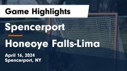 Spencerport  vs Honeoye Falls-Lima  Game Highlights - April 16, 2024
