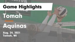 Tomah  vs Aquinas  Game Highlights - Aug. 24, 2021