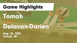 Tomah  vs Delavan-Darien  Game Highlights - Aug. 26, 2022