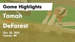 Tomah  vs DeForest  Game Highlights - Oct. 20, 2022