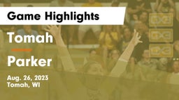 Tomah  vs Parker Game Highlights - Aug. 26, 2023