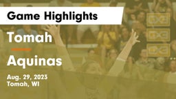 Tomah  vs Aquinas  Game Highlights - Aug. 29, 2023