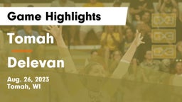 Tomah  vs Delevan Game Highlights - Aug. 26, 2023