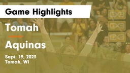 Tomah  vs Aquinas  Game Highlights - Sept. 19, 2023