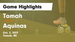 Tomah  vs Aquinas  Game Highlights - Oct. 3, 2023
