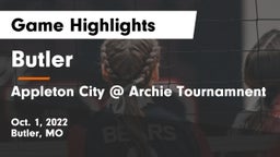 Butler  vs Appleton City @ Archie Tournamnent  Game Highlights - Oct. 1, 2022
