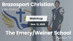 Matchup: Brazosport Christian vs. The Emery/Weiner School  2020