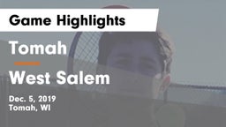Tomah  vs West Salem  Game Highlights - Dec. 5, 2019