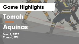 Tomah  vs Aquinas  Game Highlights - Jan. 7, 2020