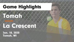 Tomah  vs La Crescent Game Highlights - Jan. 18, 2020