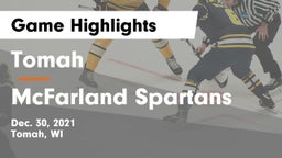 Tomah  vs McFarland Spartans Game Highlights - Dec. 30, 2021