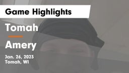 Tomah  vs Amery  Game Highlights - Jan. 26, 2023