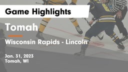 Tomah  vs Wisconsin Rapids - Lincoln  Game Highlights - Jan. 31, 2023