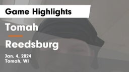 Tomah  vs Reedsburg Game Highlights - Jan. 4, 2024