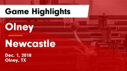 Olney  vs Newcastle  Game Highlights - Dec. 1, 2018