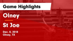 Olney  vs St Joe Game Highlights - Dec. 8, 2018