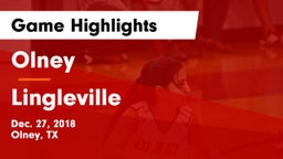 Olney  vs Lingleville  Game Highlights - Dec. 27, 2018
