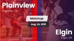 Matchup: Plainview High vs. Elgin  2018
