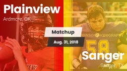 Matchup: Plainview High vs. Sanger  2018