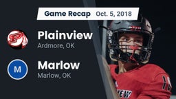 Recap: Plainview  vs. Marlow  2018