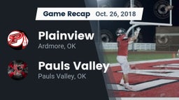Recap: Plainview  vs. Pauls Valley  2018