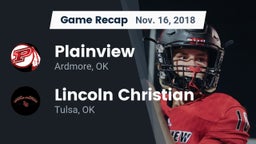 Recap: Plainview  vs. Lincoln Christian  2018