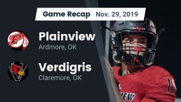 Recap: Plainview  vs. Verdigris  2019
