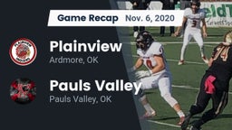 Recap: Plainview  vs. Pauls Valley  2020