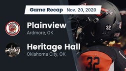 Recap: Plainview  vs. Heritage Hall  2020