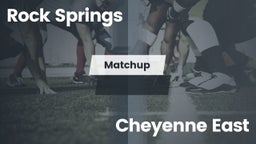 Matchup: Rock Springs High vs. East  2016