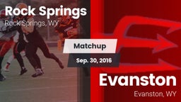 Matchup: Rock Springs High vs. Evanston  2016