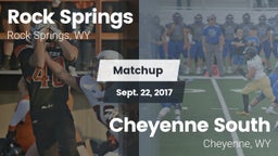 Matchup: Rock Springs High vs. Cheyenne South  2017