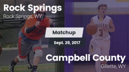 Matchup: Rock Springs High vs. Campbell County  2017