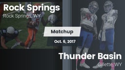 Matchup: Rock Springs High vs. Thunder Basin  2017