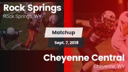 Matchup: Rock Springs High vs. Cheyenne Central  2018